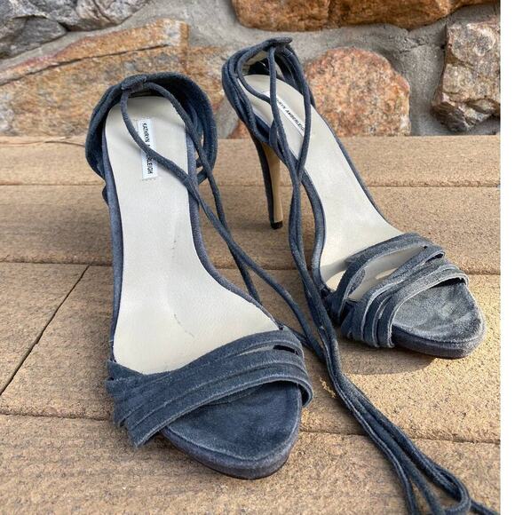 Suede Strappy Heels Kathryn Amberleigh - Picture 7 of 11